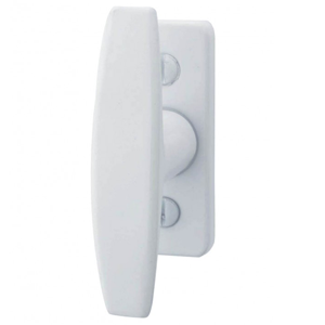 Bouton crémone BATON alu époxy blanc