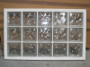 Panneau de 3x5 briques de verre neutres 67x107cm
