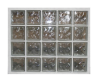 Panneau de 4x5 briques de verre neutres 87x107cm