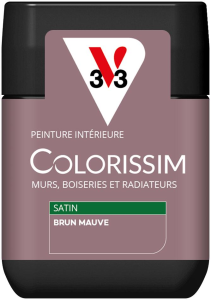 Peinture COLORISSIM Satin 0,075L Brun Mauve Testeur