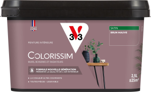 Peinture COLORISSIM Satin 2,5L Brun Mauve