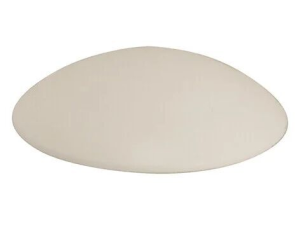 Butée de porte murale modèle pouf plasti plastique blanc Ø40mm