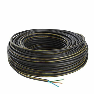 Câble électrique U1000R2V 3G2,5mm² - couronne de 50m - noir