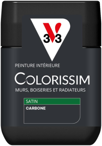 Peinture COLORISSIM Satin 0,075L Carbone Testeur