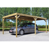 Carport budget OPTIMA 1 voiture toiture en PVC 3mx5,50m