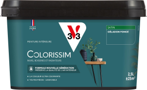 Peinture COLORISSIM Satin 2,5L Céladon Foncé