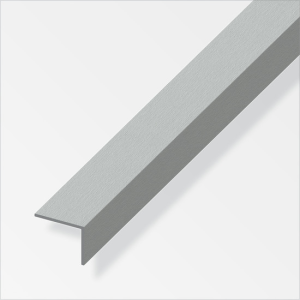 Cornière aluminium brossé 20x10mm L.2,50 L.2,50m