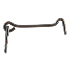 Crochet barrière zingué Ø10xL200mm