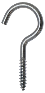 Crochet à vis acier zingué 3,5x20mm - 6 pces