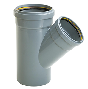 Culotte PVC 45° Ø110mm à joint Mâle/Femelle CR4