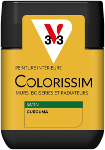 Peinture COLORISSIM Satin 0,075L Curcuma Testeur