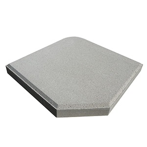 Dalle pied de parasol 46x46x6cm - Gris (Dalle en béton) - 25kg