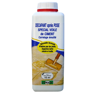 Décapant Voile Ciment 1L sur carrelage émaillé