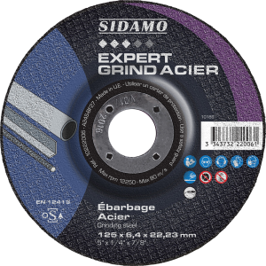 Disque ébarbage Ø125 EXPERT GRIND ACIER