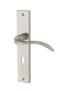 Ensemble ANGEL zamak nickelé satiné 195mm Serrure