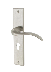 Ensemble ANGEL zamak nickelé satiné 195mm Cylindre