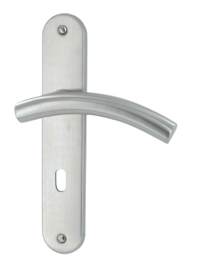 Ensemble TUBA inox mat 195mm Serrure