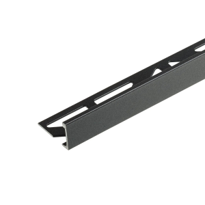 Profilé chant droit alu thermolaqué Graphite DUROSOL - 11mmx250cm DSAC1156/250