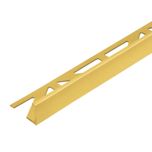 Profilé chant droit alu anodisé Or mat DUROSOL 10mmx250cm - FIN DE SERIE - DURAL DSAE 100-G/250