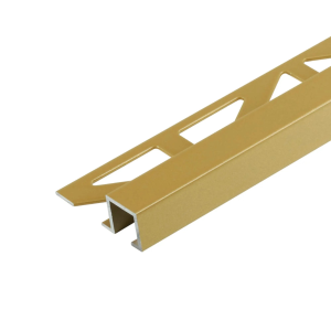 Profilé de finition carrelage SQUARELINE alu thermolaqué Or - 11mmx250cm - DPSAC 1152/250