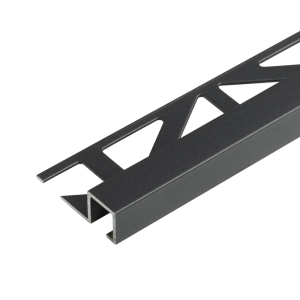Profilé de finition carrelage SQUARELINE alu thermolaqué Graphite - 11mmx250cm - DPSAC 1156/250