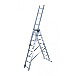 Echelle transformable HOBBYSTEP 3 plans 2,24m/4,90m - 3x8 échelons