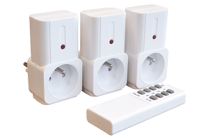 Lot 3 prises M/A + télécommande 30m