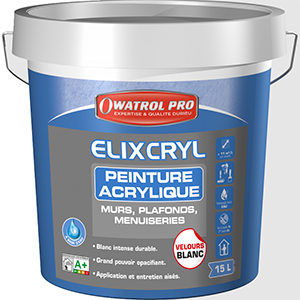 Peinture ELIXCRYL Blanc velours 15L