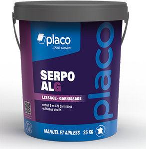 Enduit Serpo ALG SEAU 25kg Enduit 2 en 1 garnissage et lissage