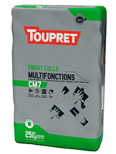 Enduit colle multifonctions CM7 poudre TOUPRET 25kg