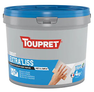 Enduit rebouchage EXTRA'LISS pâte TOUPRET 4kg