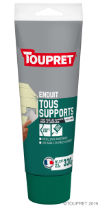 Enduit 3 en 1 tous supports TOUPRET 330g