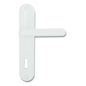 Ensemble TIGNES alu blanc 165mm Serrure