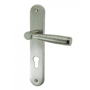 Ensemble CITY zamak nickelé satiné & brillant 195mm Cylindre