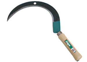 Faucille à herbe 45cm manche bois