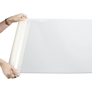 Film étirable 300m 450mm manuel transparent 10µm