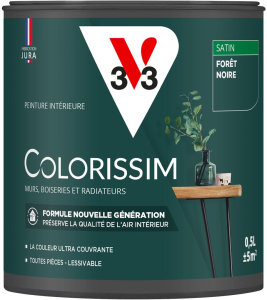 Peinture COLORISSIM Satin 0,5L Forêt Noire