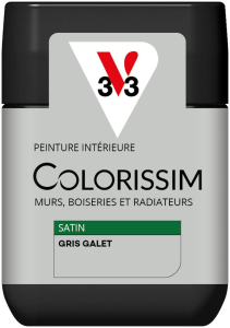 Peinture COLORISSIM Satin 0,075L Gris Galet Testeur