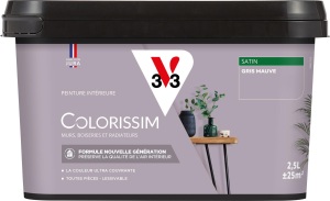 Peinture COLORISSIM Satin 2,5L Gris Mauve