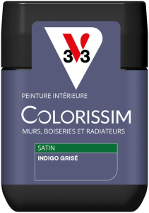 Peinture COLORISSIM Satin 0,075L Indigo Grisé Testeur