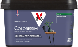 Peinture COLORISSIM Satin 2,5L Indigo Grisé