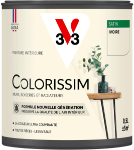 Peinture COLORISSIM Satin 0,5L Ivoire