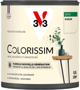 Peinture COLORISSIM Satin 0,5L Kaolin