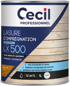 Lasure bois clair imprégnation 1L LX500