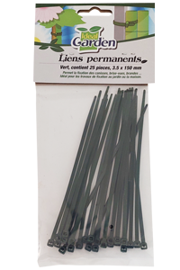 Liens permanents Verts 15cm - 25 pces