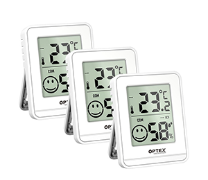 Lot de 3 thermomètres d'intérieur affichage digital