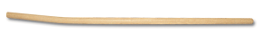 Manche de pelle courbe en bois 130cm