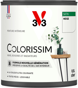 Peinture COLORISSIM Satin 0,5L Neige