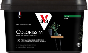 Peinture COLORISSIM Satin 2,5L Noir