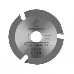 Lame circulaire carbure Ø125x22,23mm 3 dents - Bois/plâtre